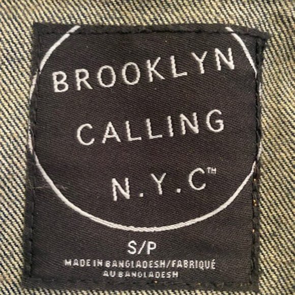 Men's Denim Jacket- Small- Brooklyn Calling NYC - Picture 3 of 3